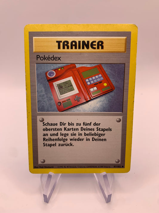 Pokemon Karte Pokedex Base-Set 87/102 Deutsch