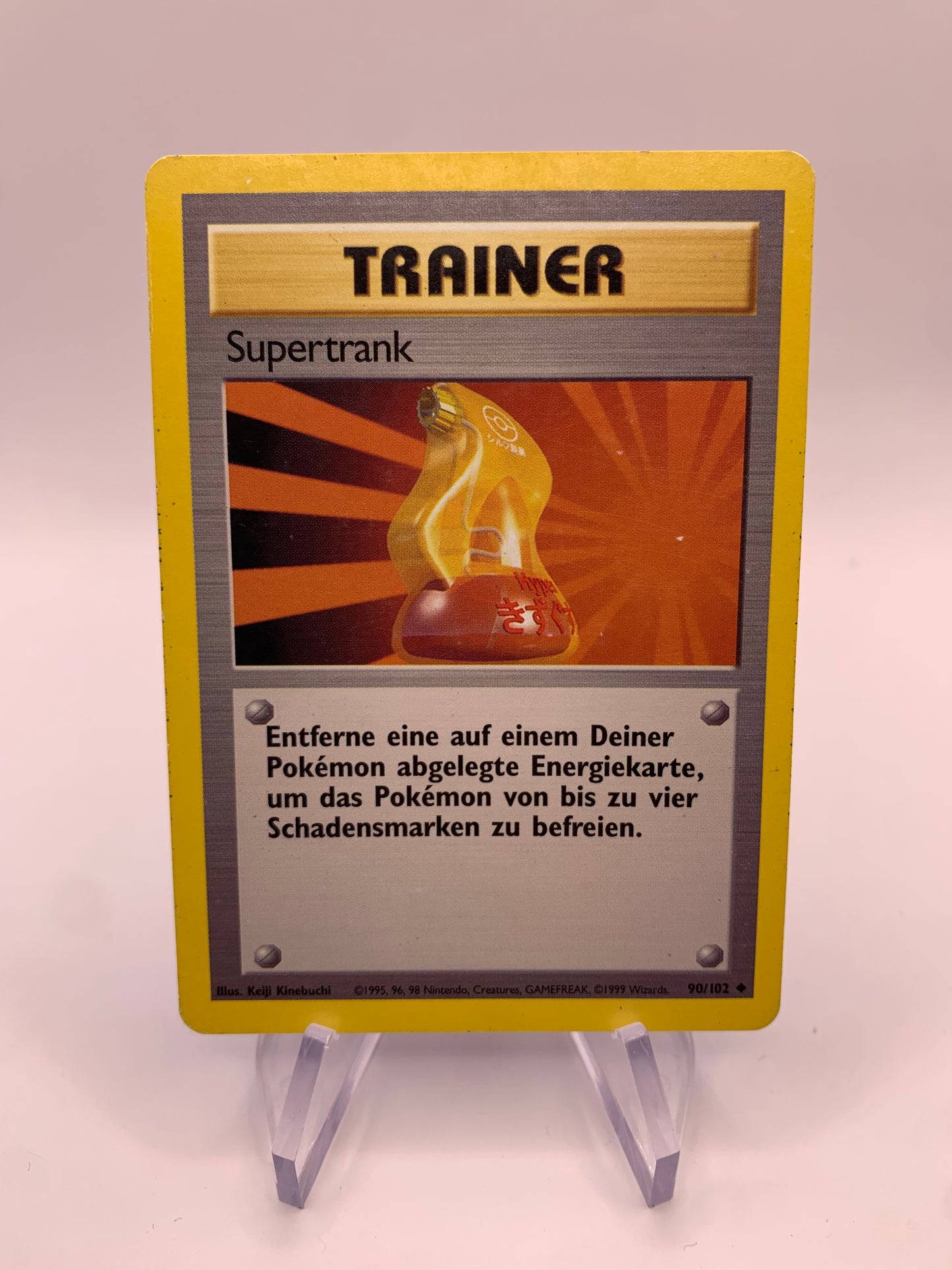 Pokemon Karte Supertrank Base-Set 90/102 Deutsch