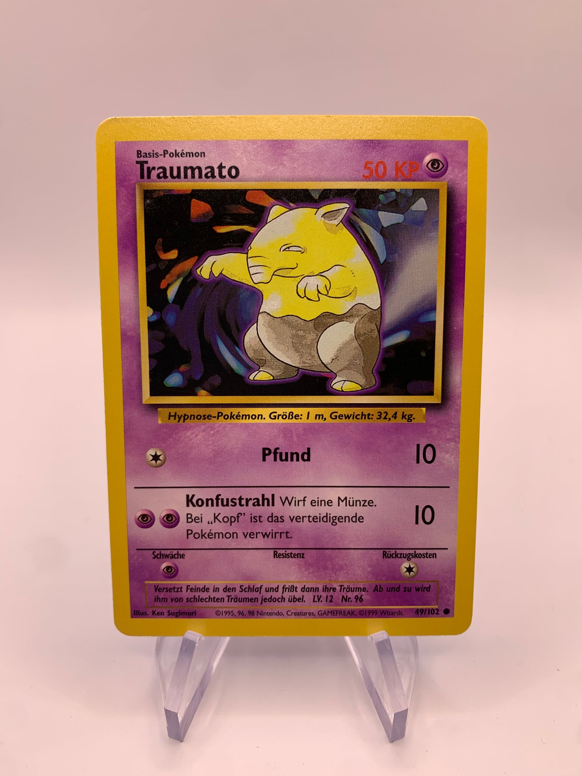 Pokemon Card Traumato 49/102 Base Set German SHPNPokestore Pokemon Card Traumato 49/102 Base Set German SHPNPokestore