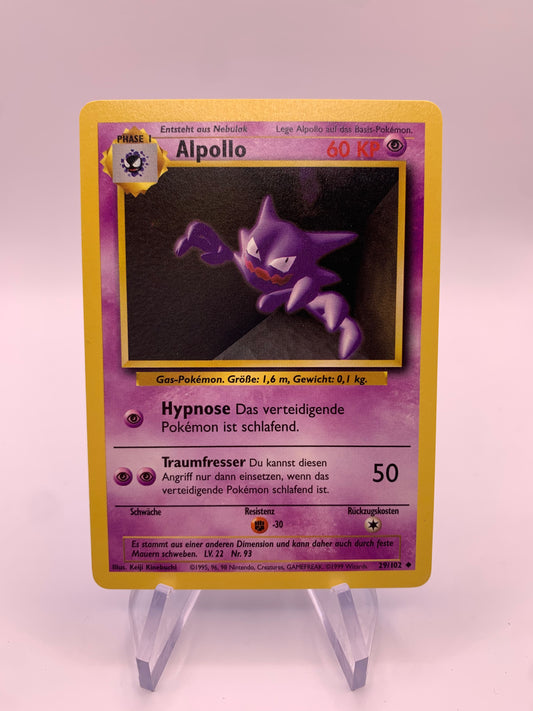 Pokemon Karte Alpollo 29/102 Base-Set Deutsch