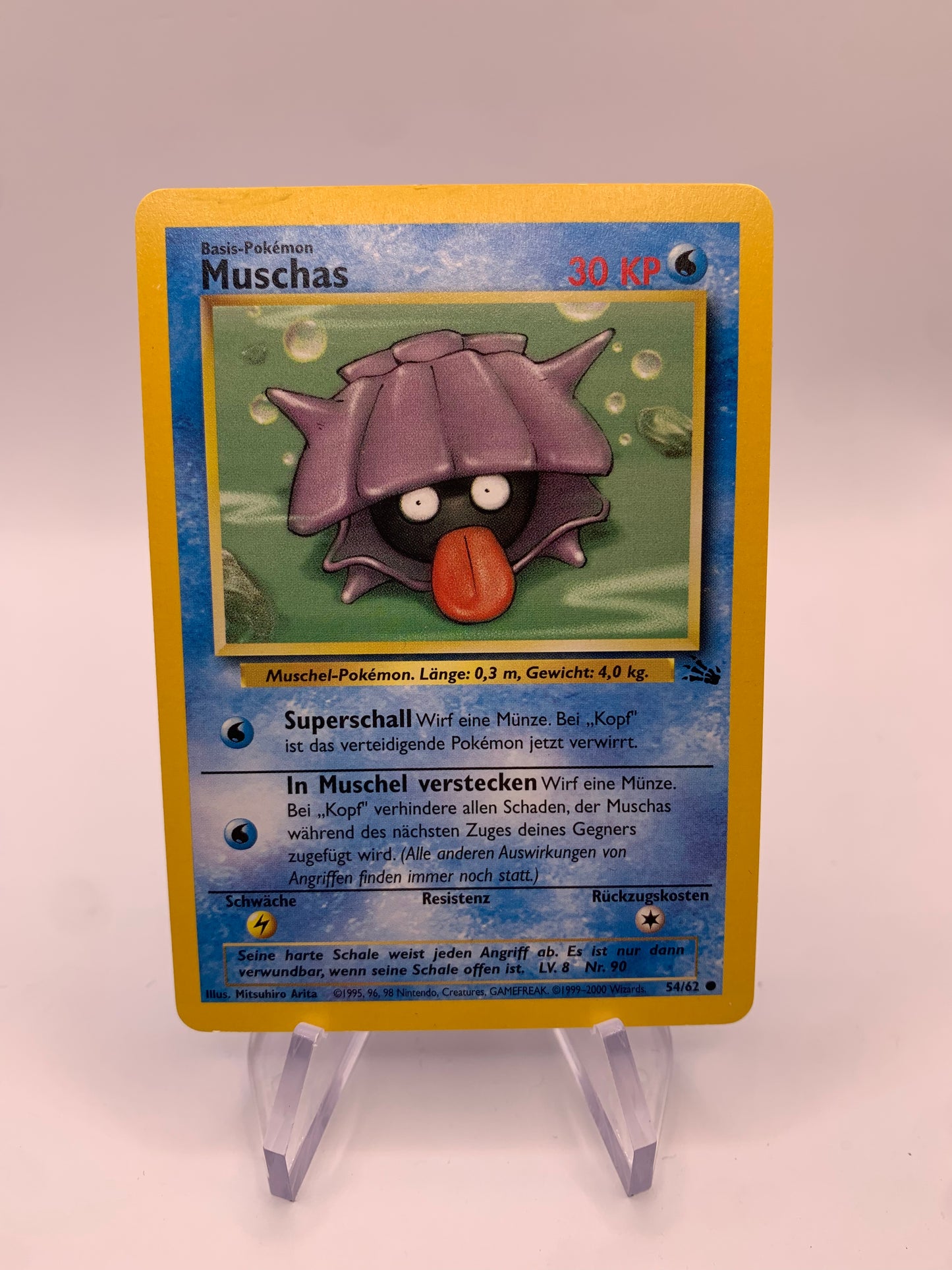 Pokemon Card Muscha's Fossil 54/62 German