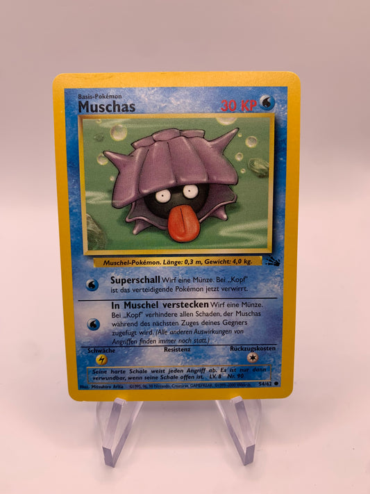 Pokemon Karte Muschas Fossil 54/62 Deutsch