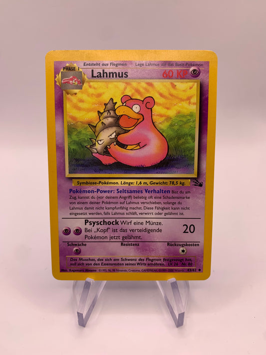 Pokemon Karte Lahmus Fossil 43/62 Deutsch