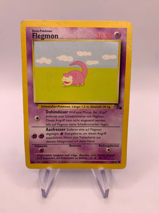 Pokemon Karte Flegmon Fossil 55/62 Deutsch