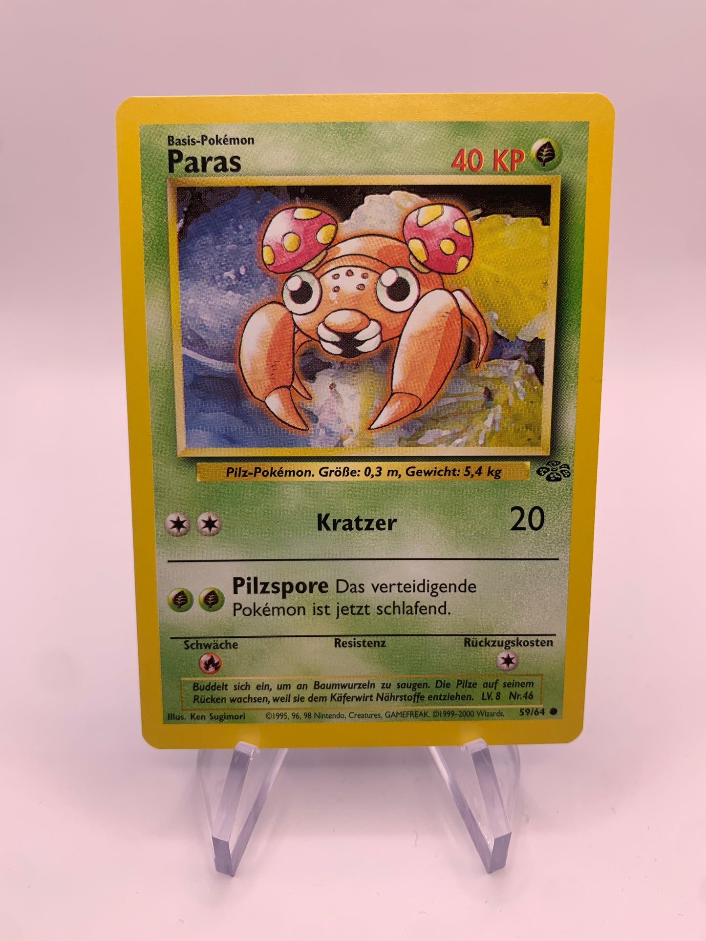 Pokemon Karte Paras 59/64 Jungel Deutsch