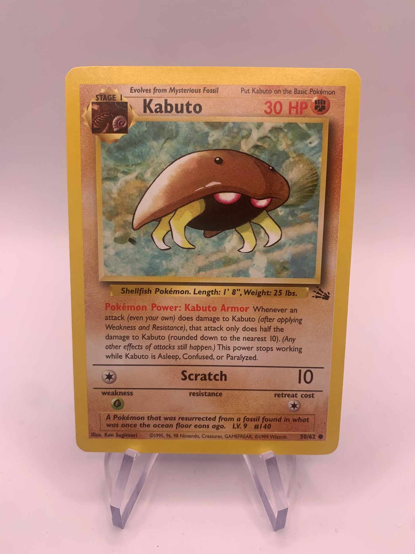 Pokemon Card Kabuto Fossil 50/62 English