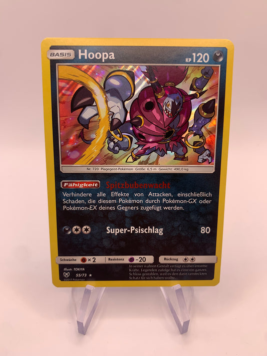 Pokemon Karte Holo Hoopa 55/73 Deutsch