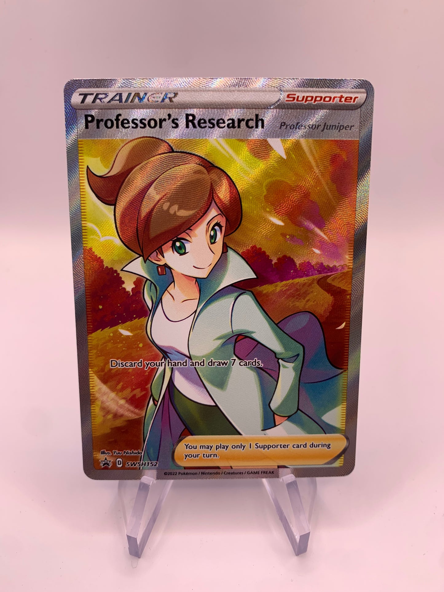 Pokemon Karte Trainer Professors Research SWSH152 Englisch