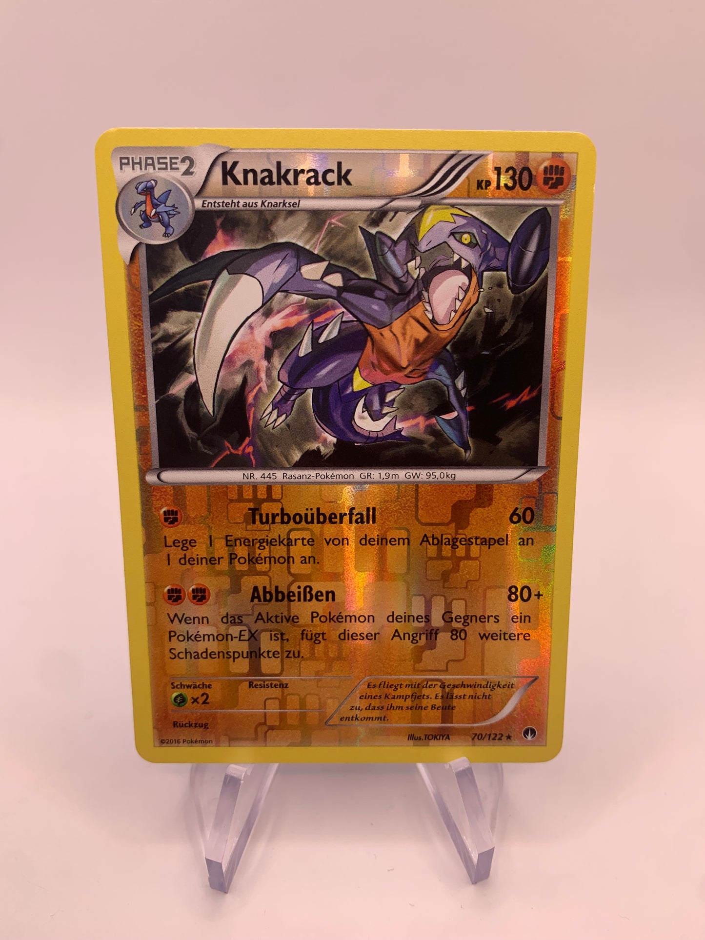 Pokemon Card Reverse Garchomp 70/122 German