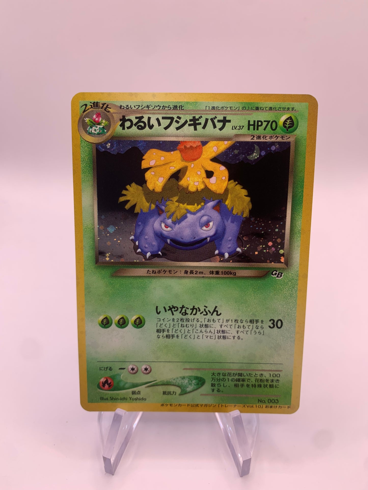 Pokemon Karte Holo Dunkles Bisaflor No.3 Japanisch