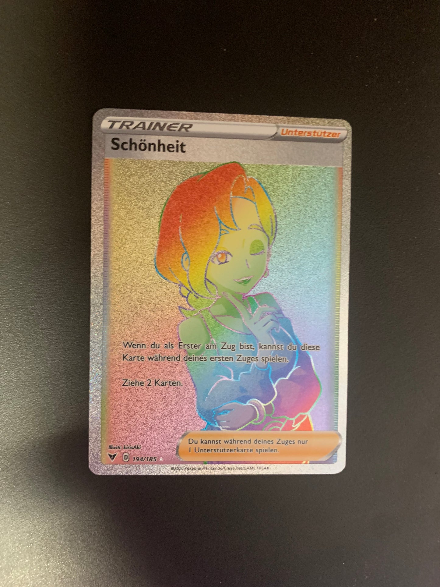 Pokemon Karte Rainbow Trainer Schönheit 194/185 Deutsch