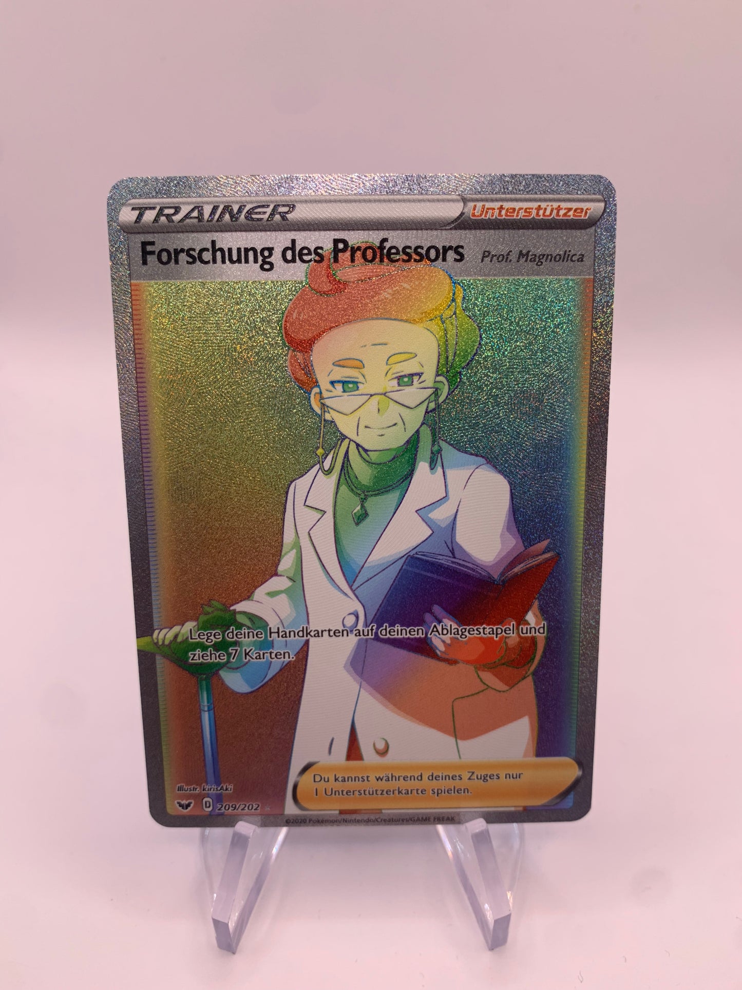 Pokemon Karte Rainbow Forschung des Professors 209/202 Deutsch