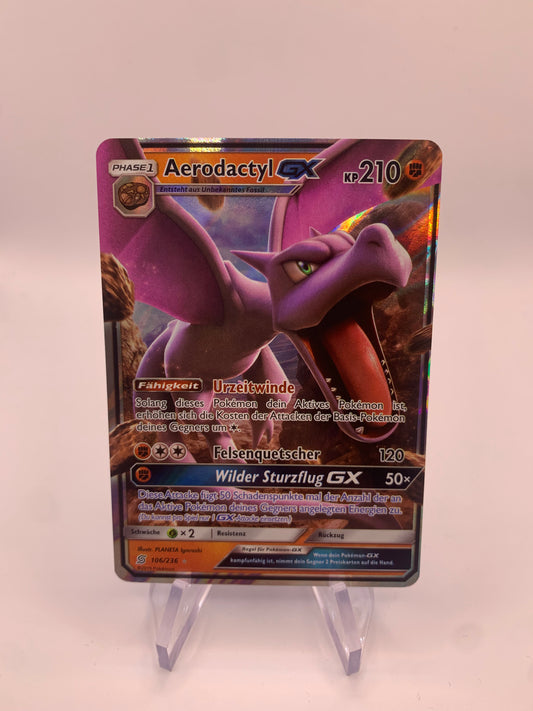 Pokemon Karte Gx Aerodactyl 106/236 Deutsch