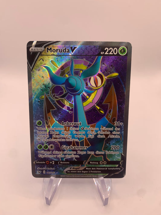 Pokemon Karte V Fullart Moruda 187/202 Deutsch