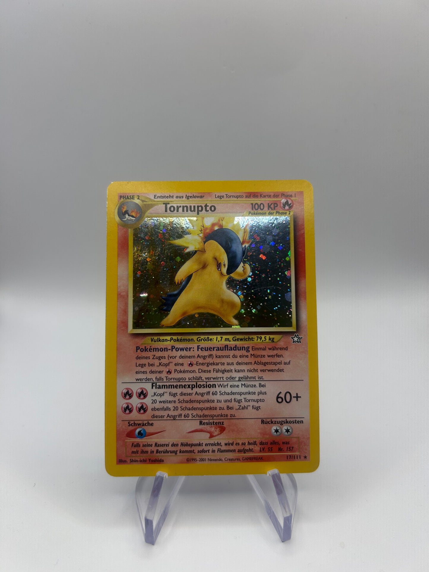 Pokemon Karte Holo Neo Tornupto 17/111 Deutsch