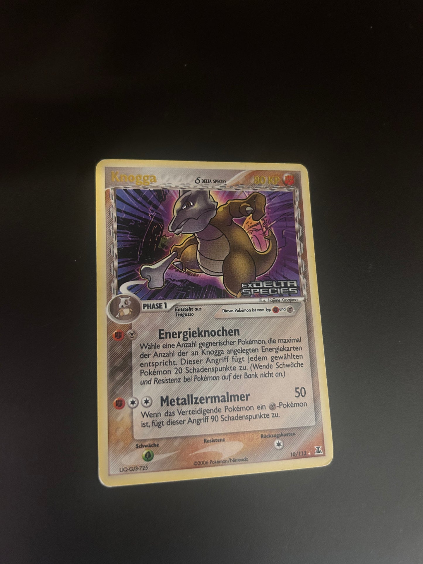 Pokemon Karte Delta Species Knogga 10/113 Deutsch