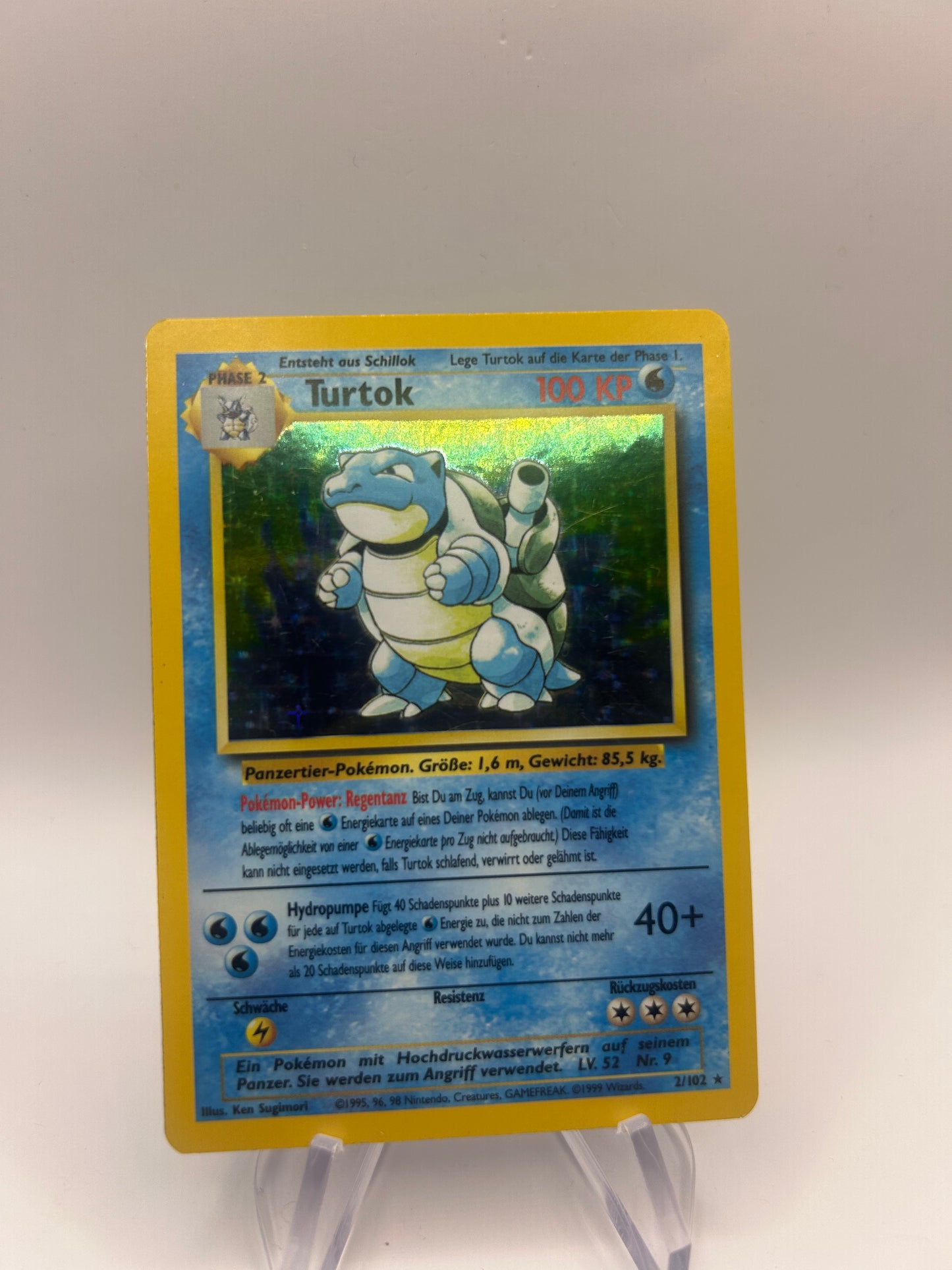 Pokemon Karte Holo Turtok 2/102 Deutsch