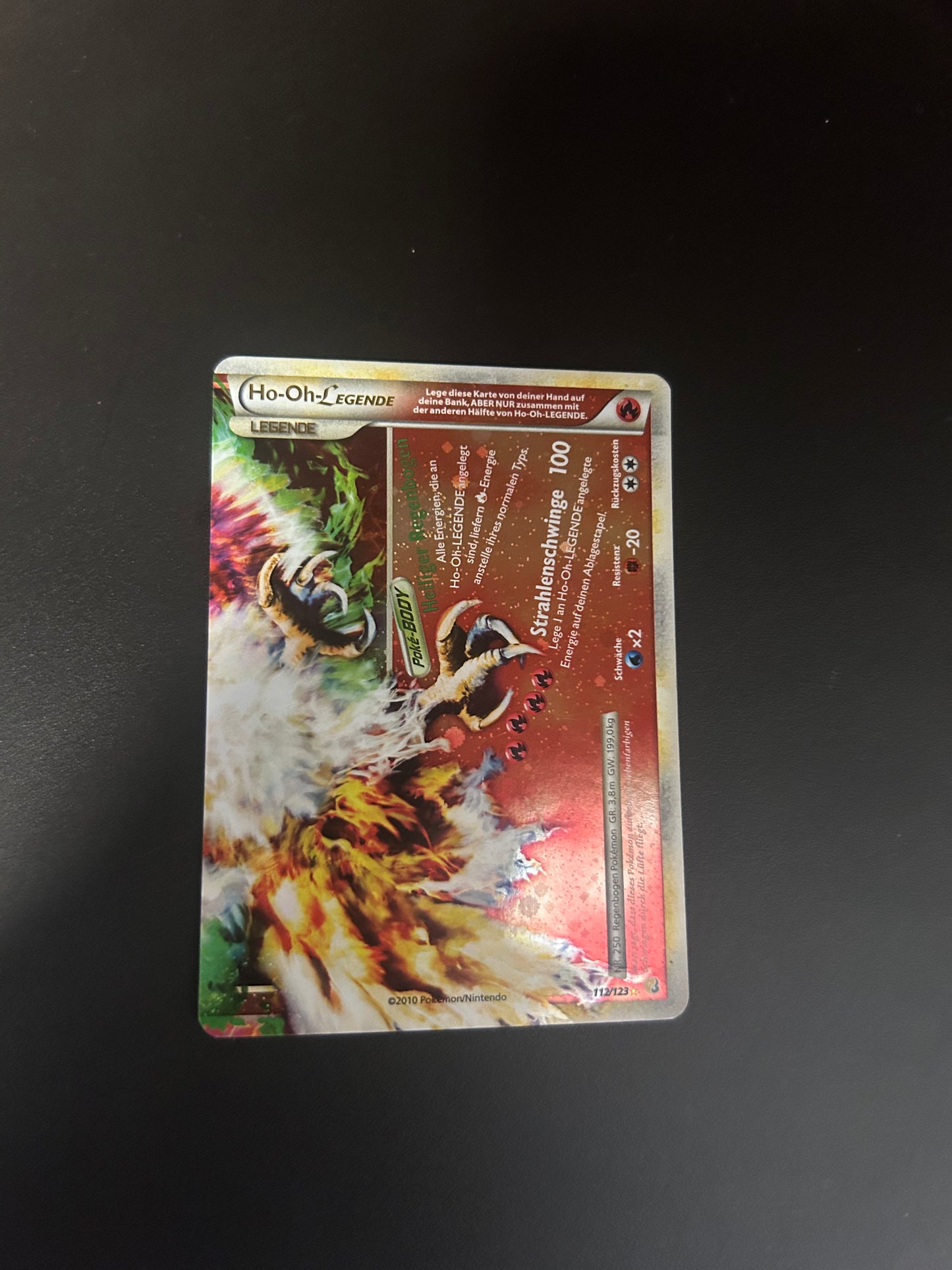 Pokemon Karte Legende Ho-Oh 112/123 Deutsch