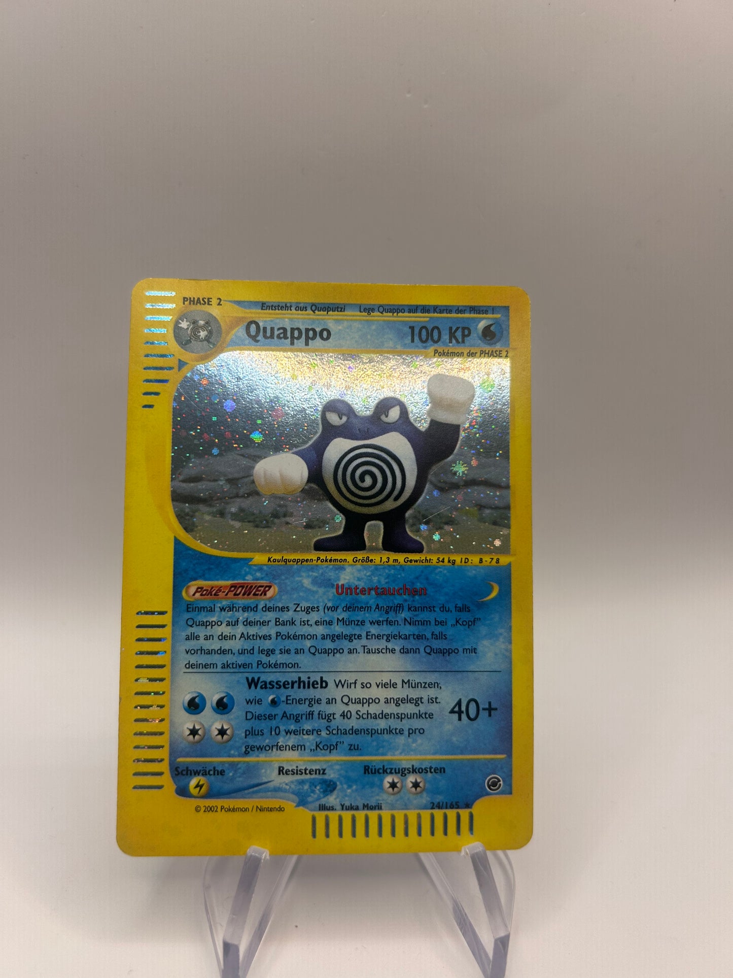 Pokemon Karte Holo Quappo 24/165 Deutsch