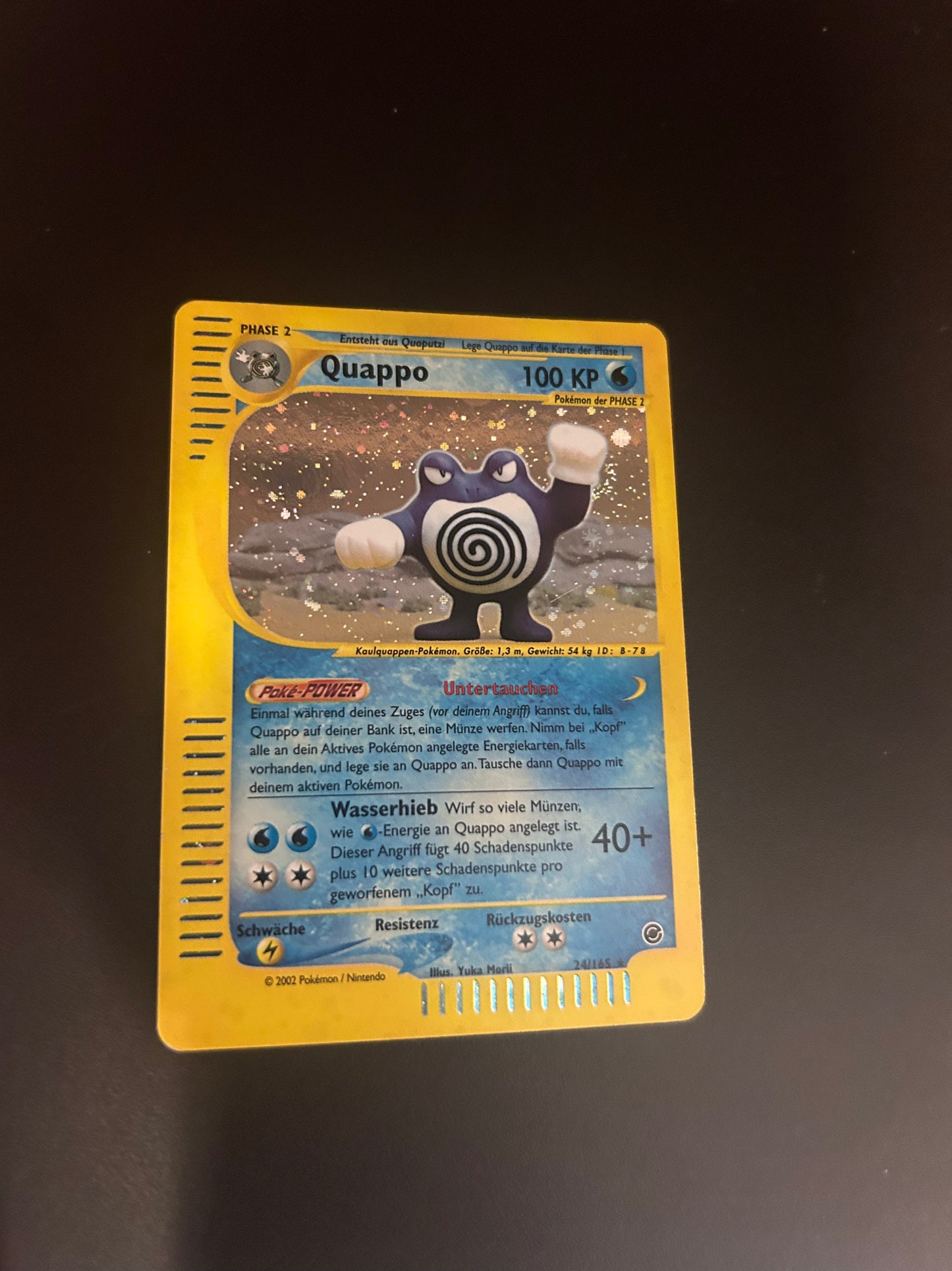 Pokemon Karte Holo Quappo 24/165 Deutsch