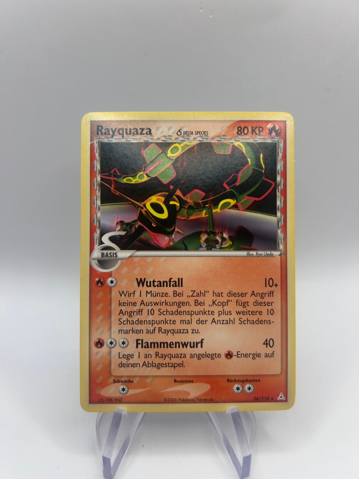 Pokemon Karte Delta Species Rayquaza 26/110 Deutsch