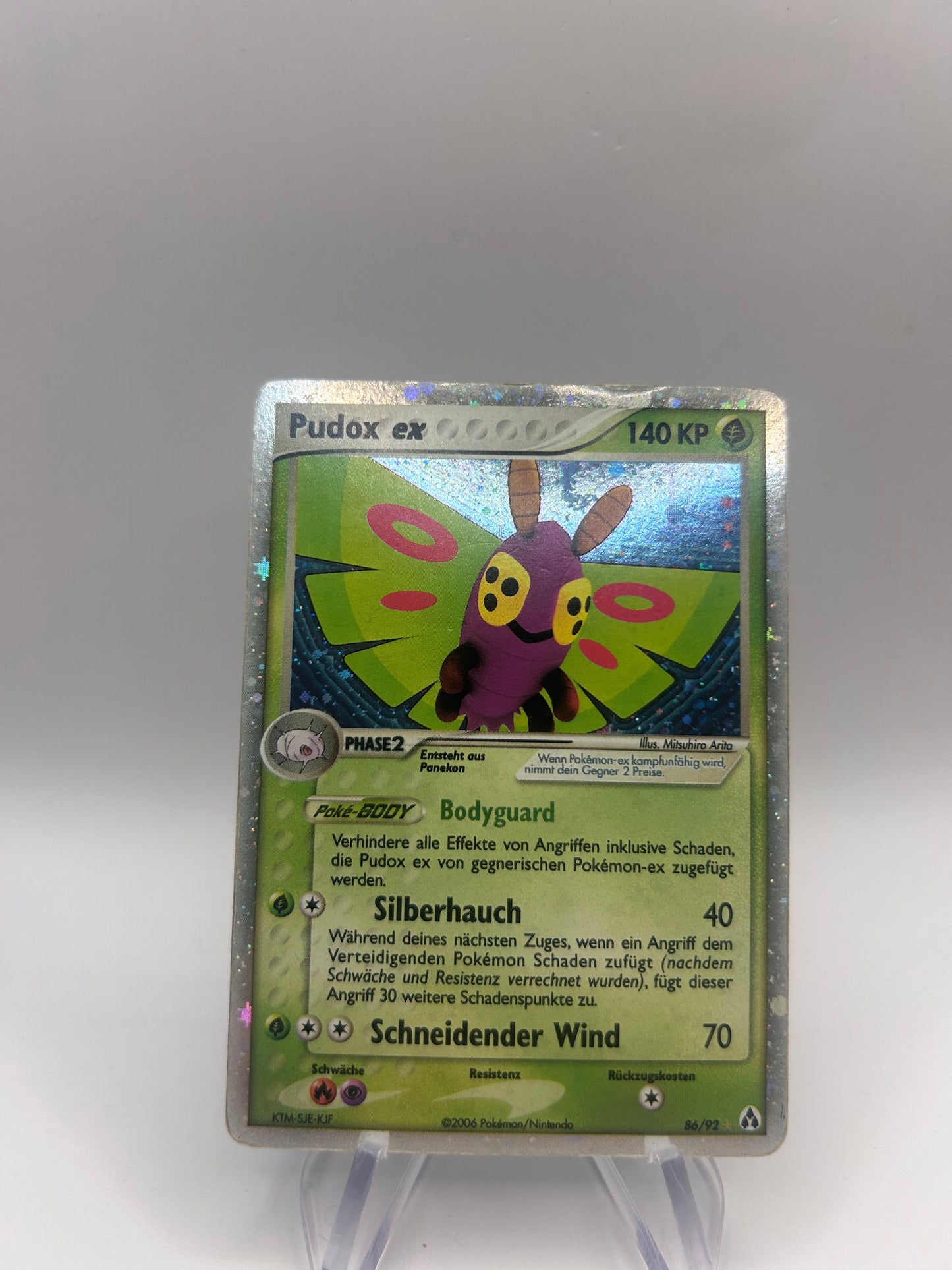 Pokemon Karte ex Pudox 86/92 Deutsch
