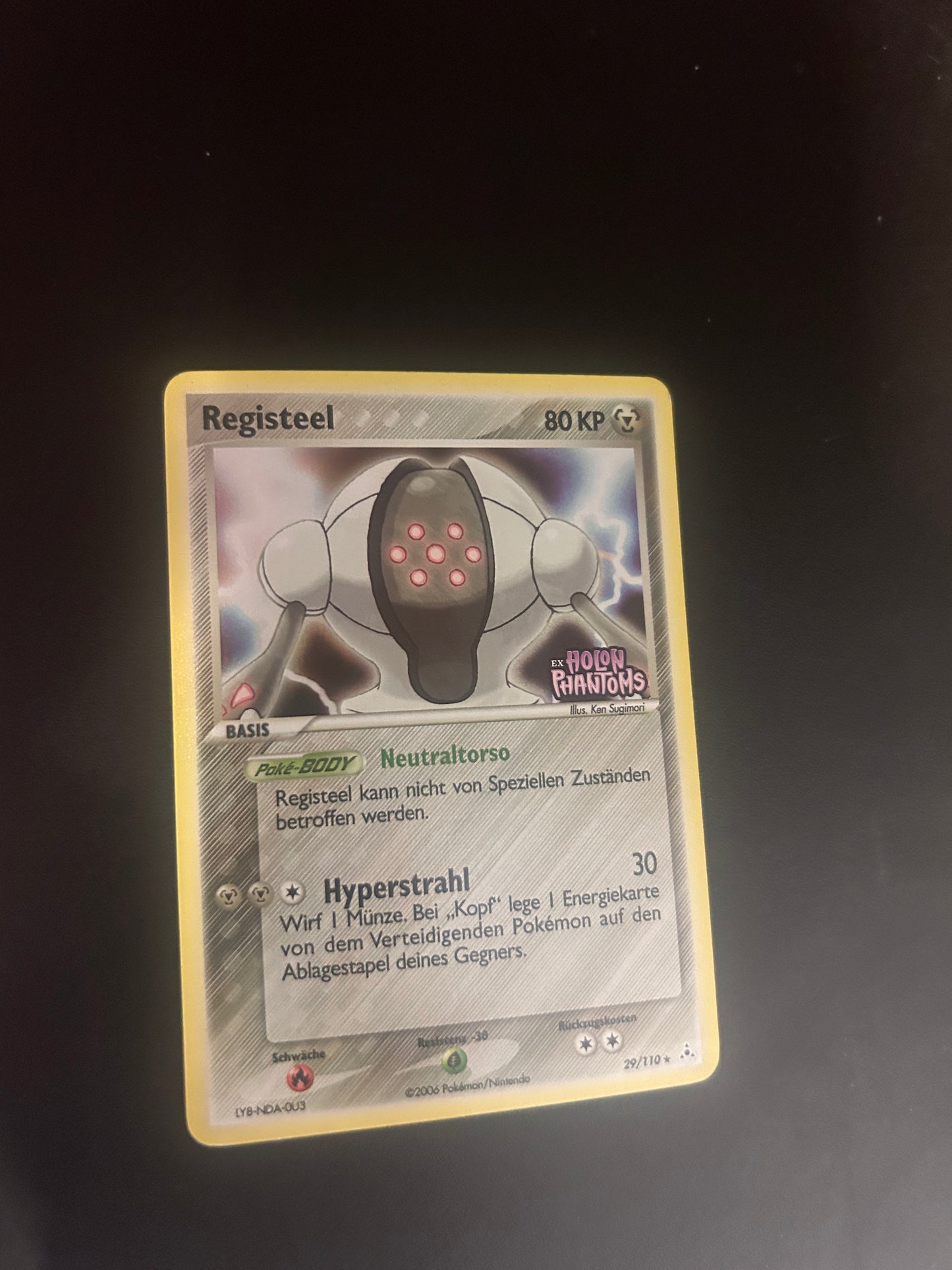Pokemon Karte Stamp Registeel 29/110 Deutsch