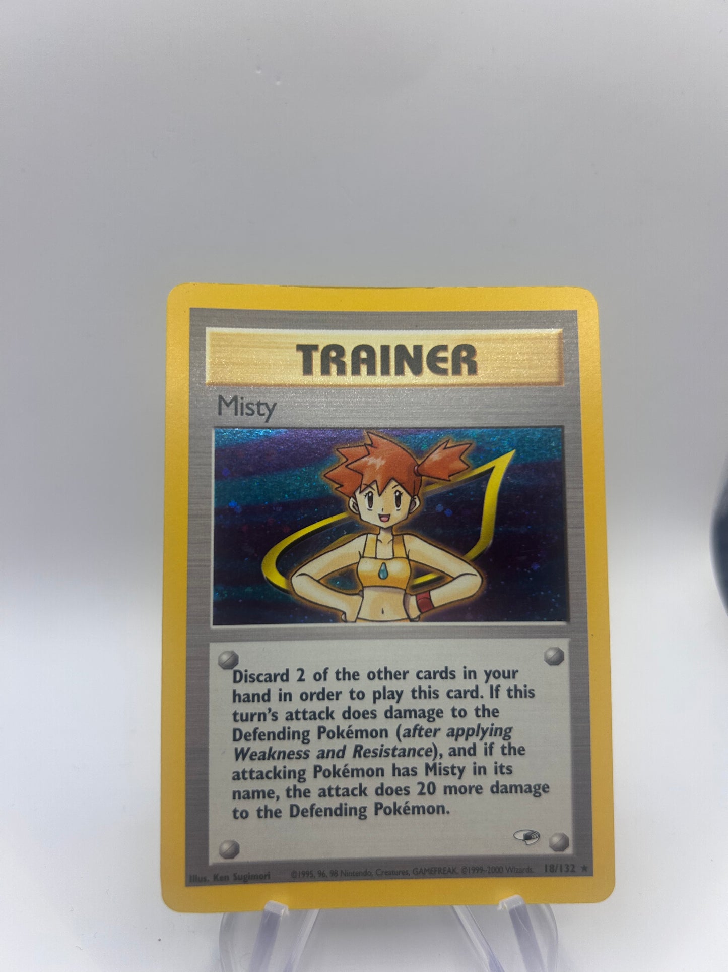 Pokemon Karte Holo Trainer Gym Misty 18/132 Englisch