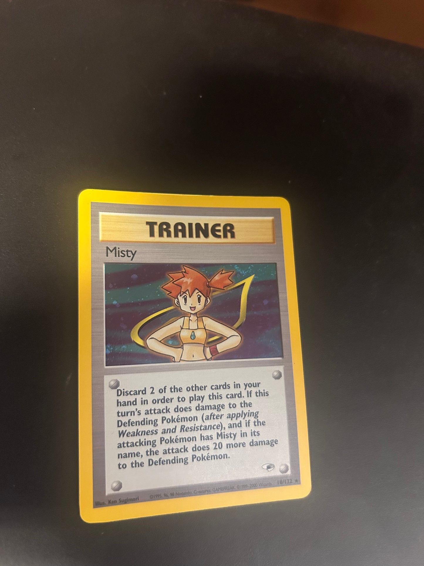 Pokemon Karte Holo Trainer Gym Misty 18/132 Englisch