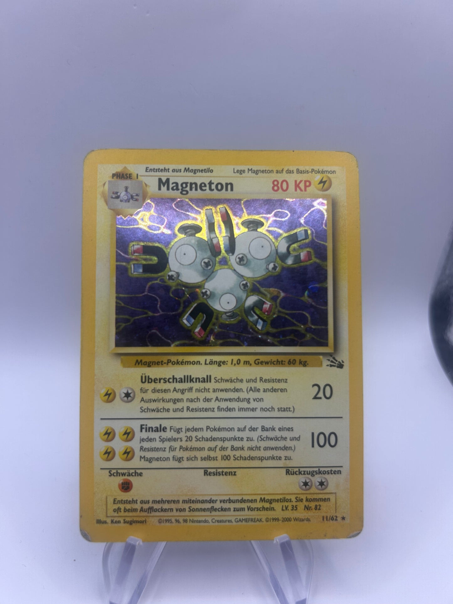 Pokemon Karten Holo Magneton 11/62 Deutsch