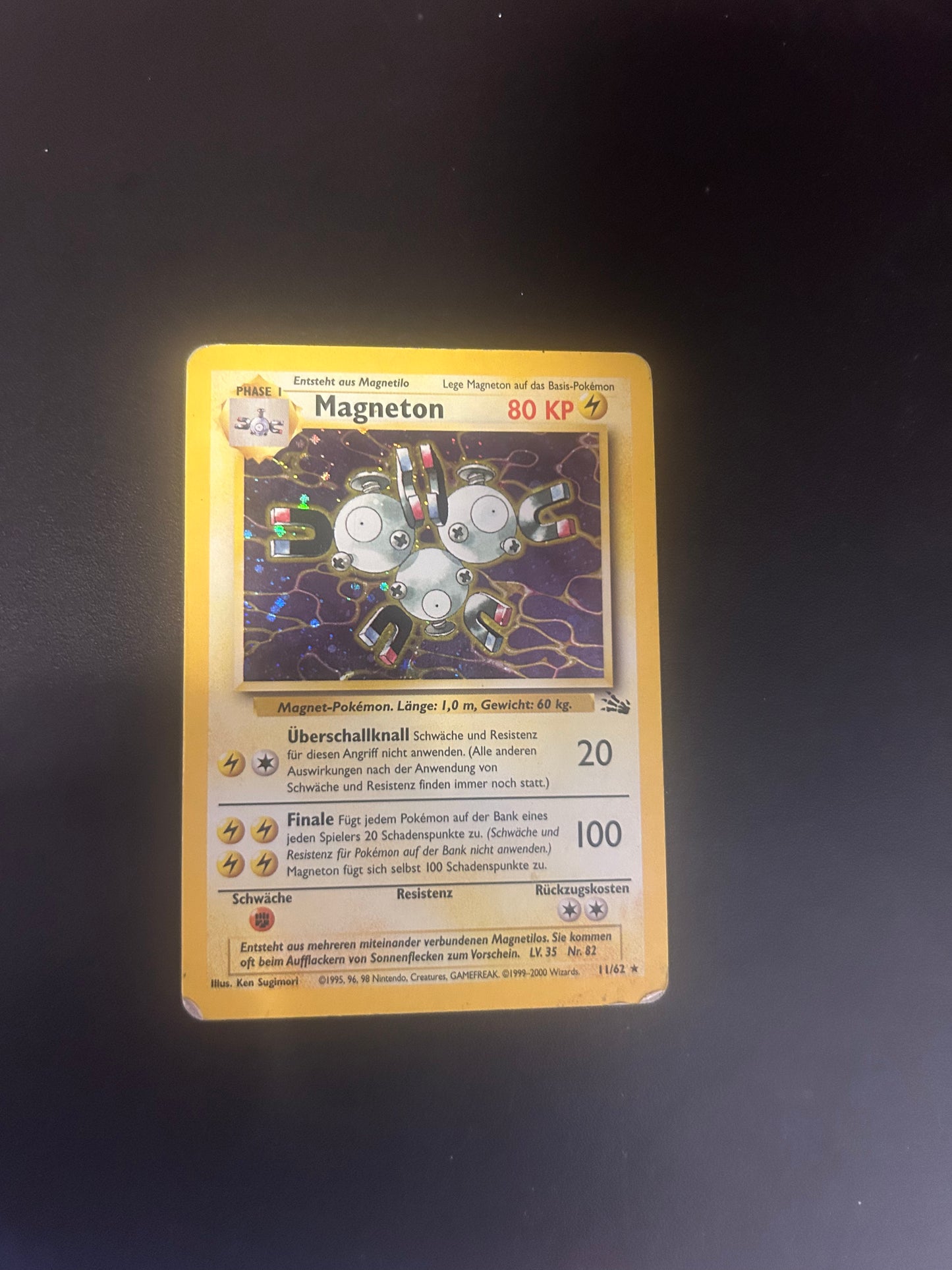 Pokemon Karten Holo Magneton 11/62 Deutsch