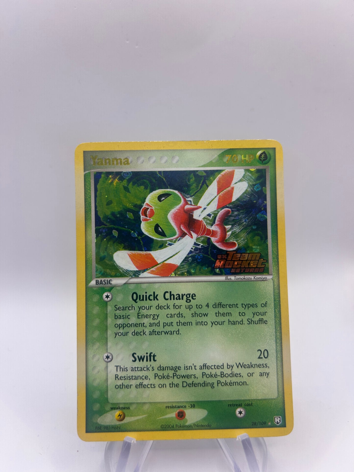 Pokemon Karte Stamp Rocket Return Yanma 28/109 Englisch
