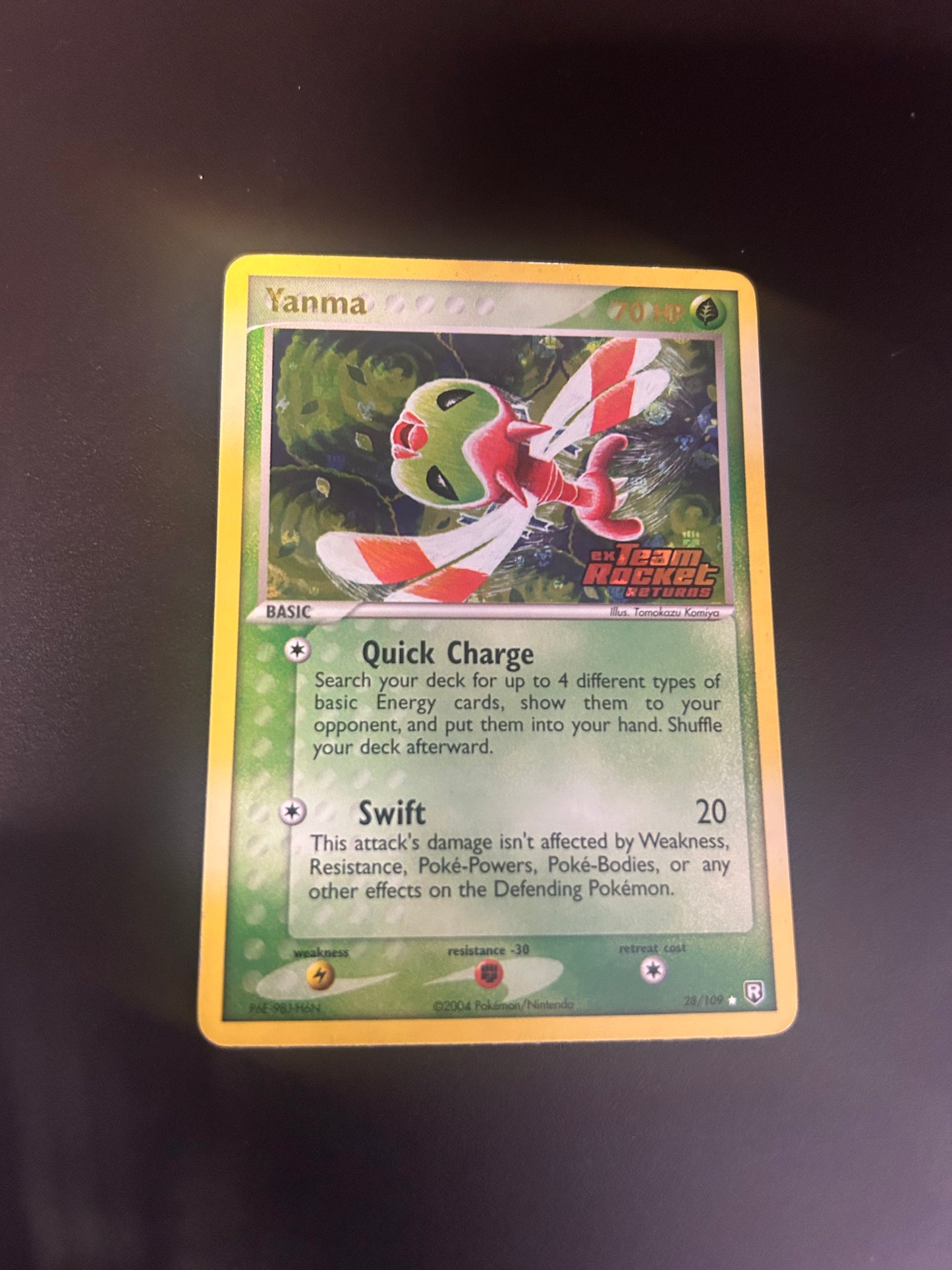 Pokemon Karte Stamp Rocket Return Yanma 28/109 Englisch