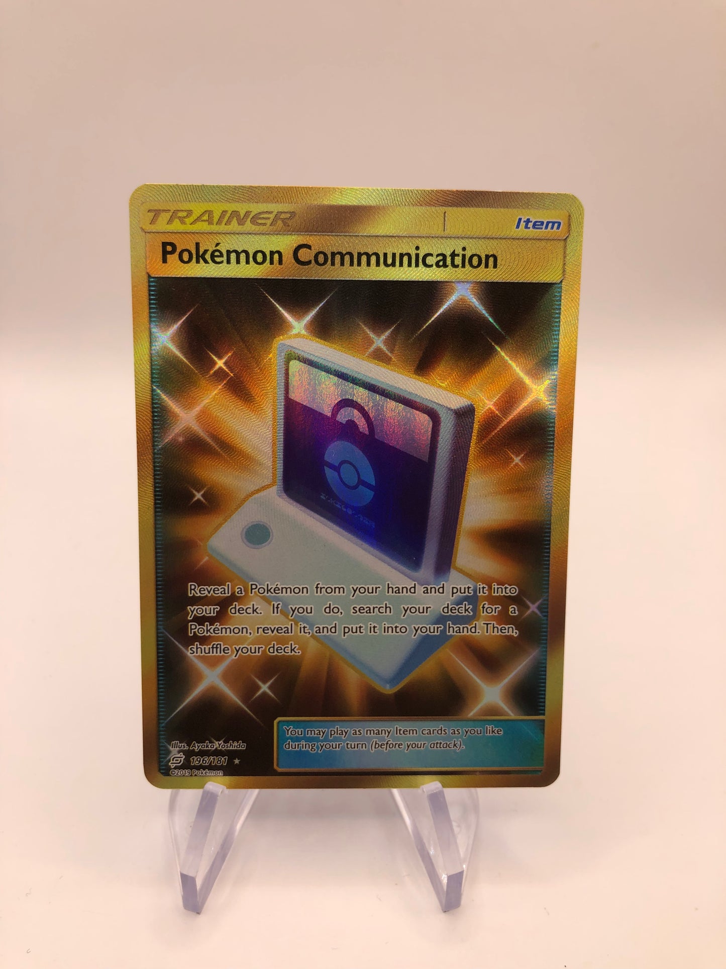 Pokemon Karte Trainer Gold Pokemon Kommunikation 196/181 Englisch