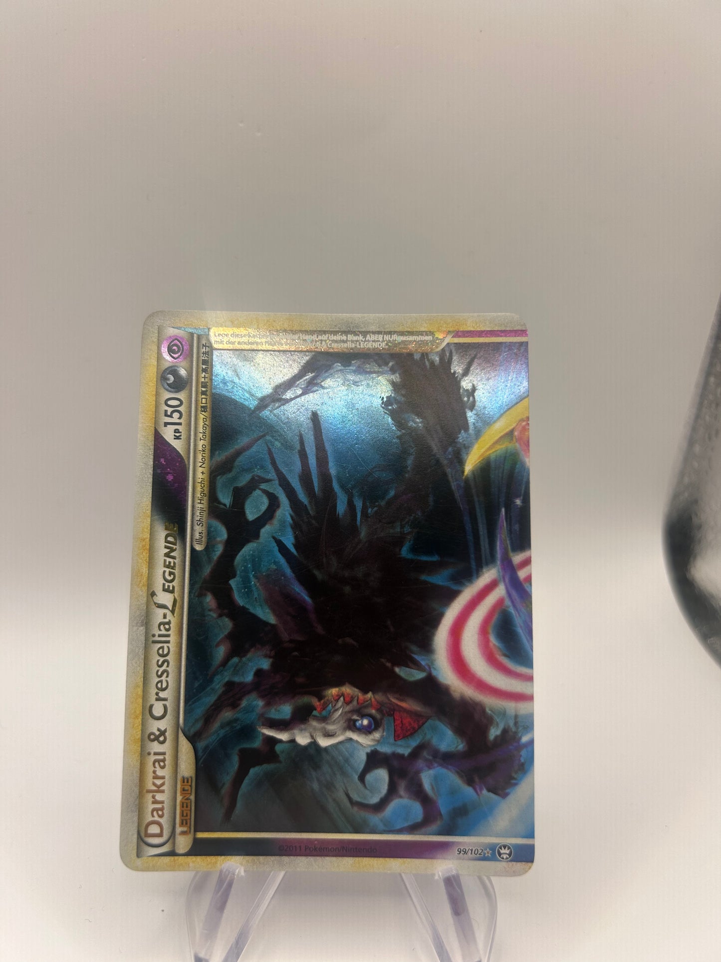 Pokemon Karte Legende Darkrai und Cresselia 99/102 Deutsch
