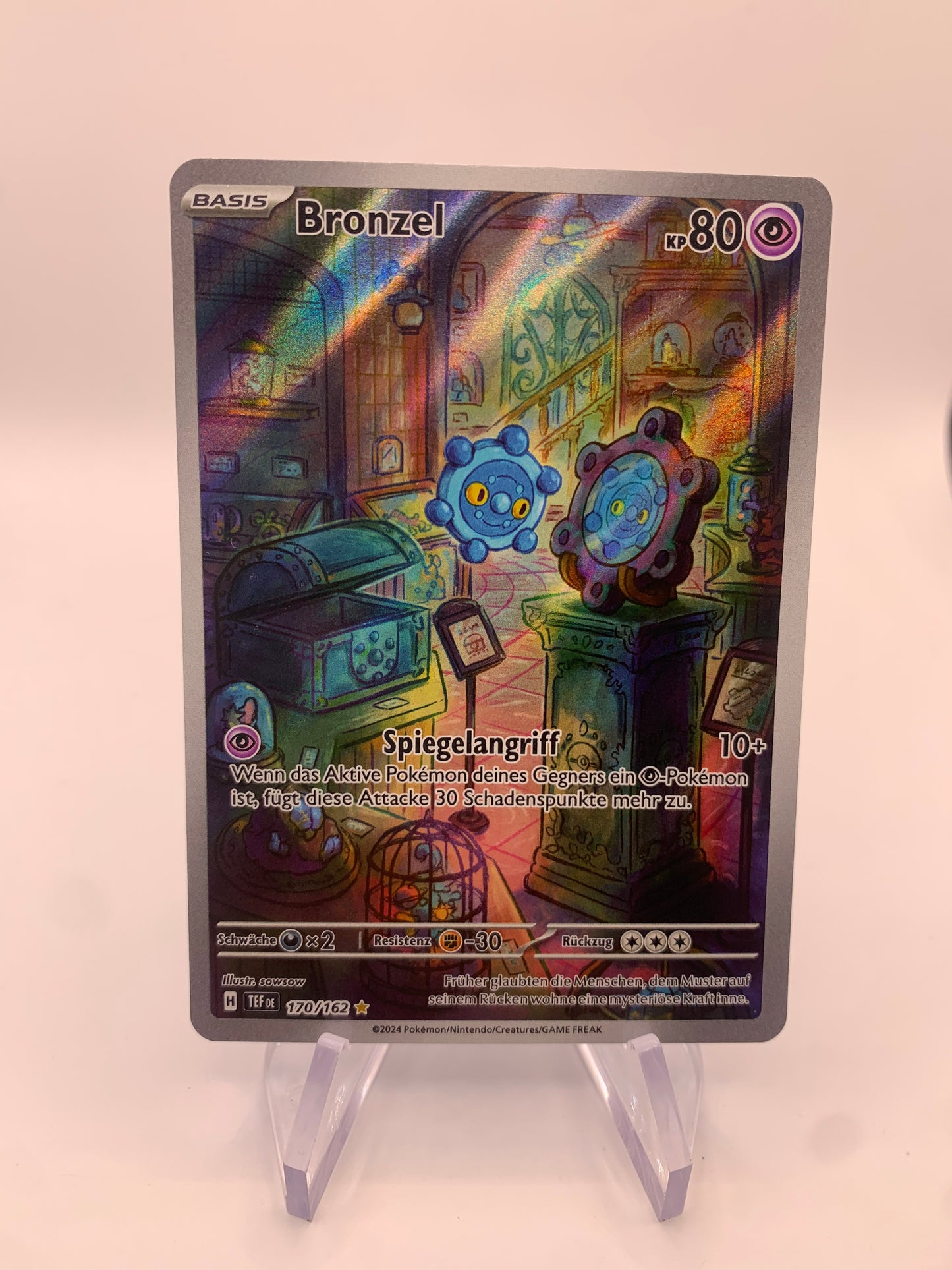 Pokemon Karte Art-Rare Bronzel 170/162 Deutsch