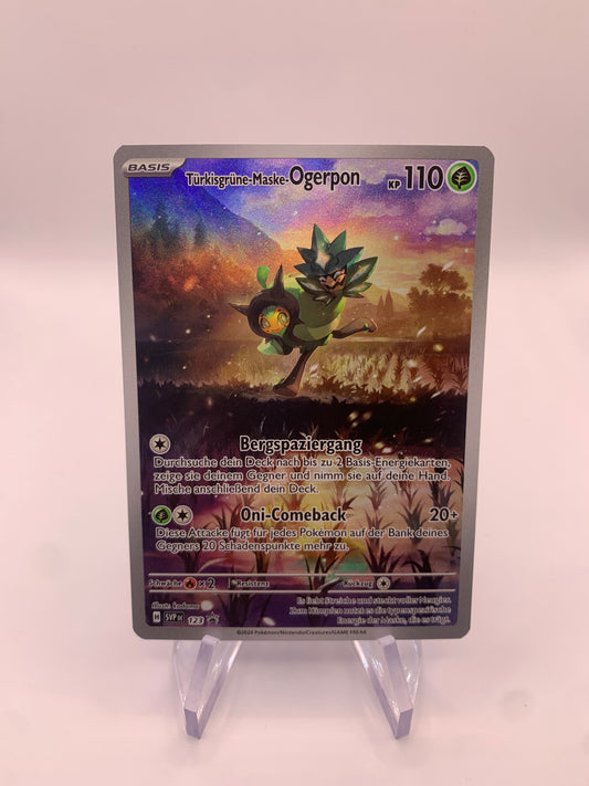 Pokemon Karte Art-Rare Promo Ogerpon 123 Deutsch