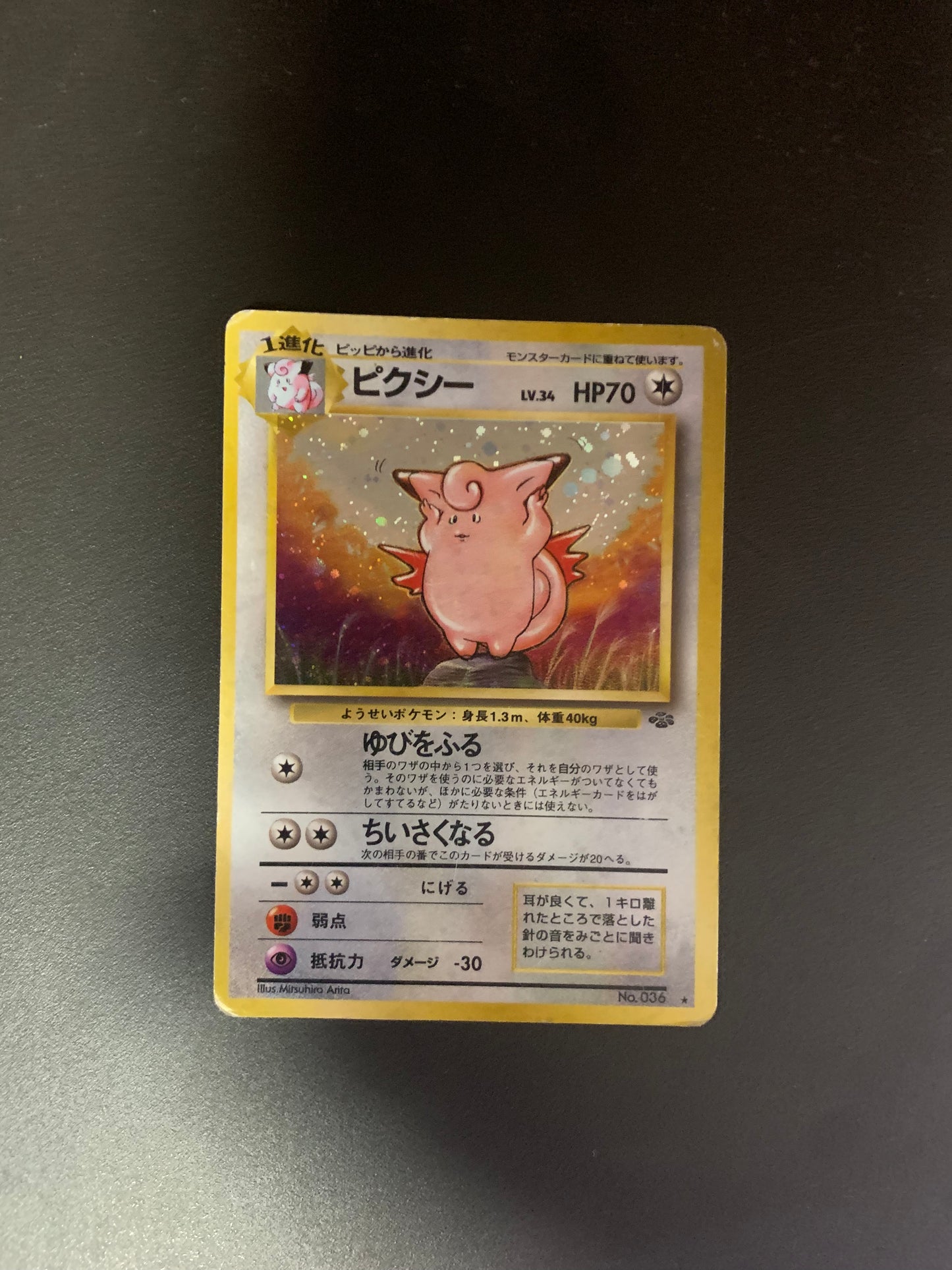 Pokemon Karte Holo Pixi No.36 Japanisch