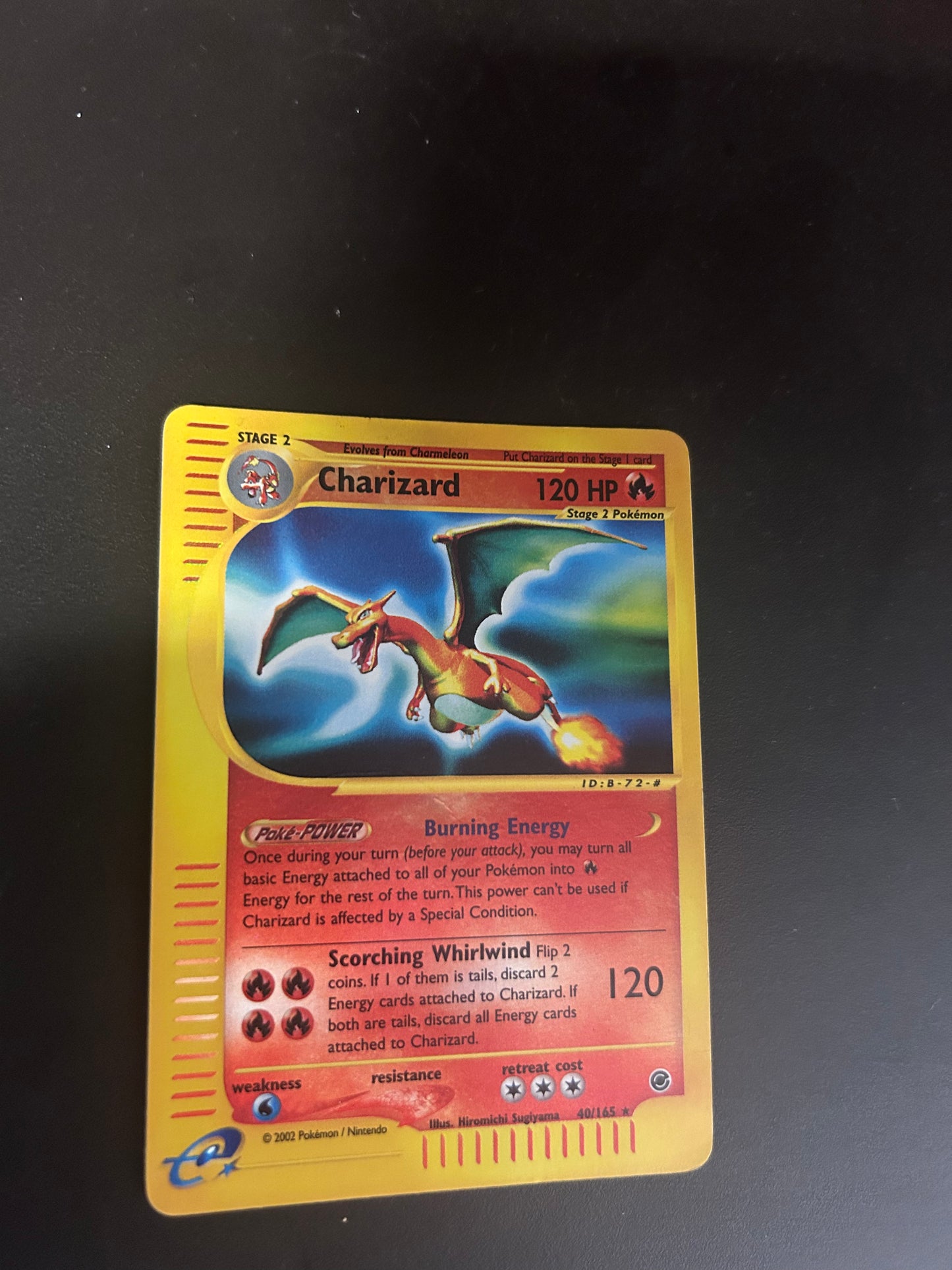 Pokemon Karte E-Serie Reverse Glurak 6/165 Englisch