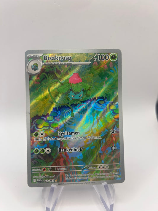 Pokemon Karte Art-Rare Bisaknosp 167/165 Deutsch
