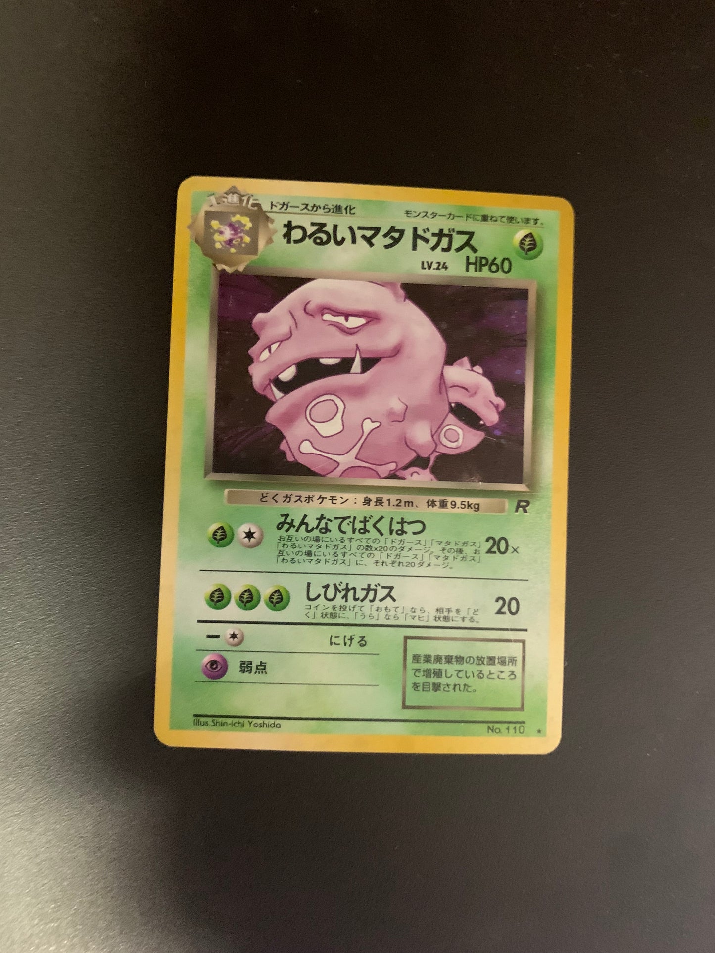 Pokemon Karte Holo Smogmog No.110 Japanisch