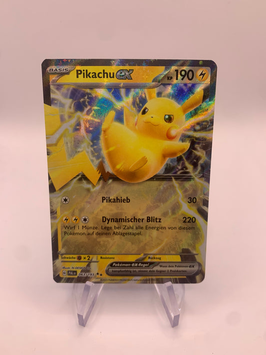 Pokemon Karte ex Pikachu 63/193 Deutsch