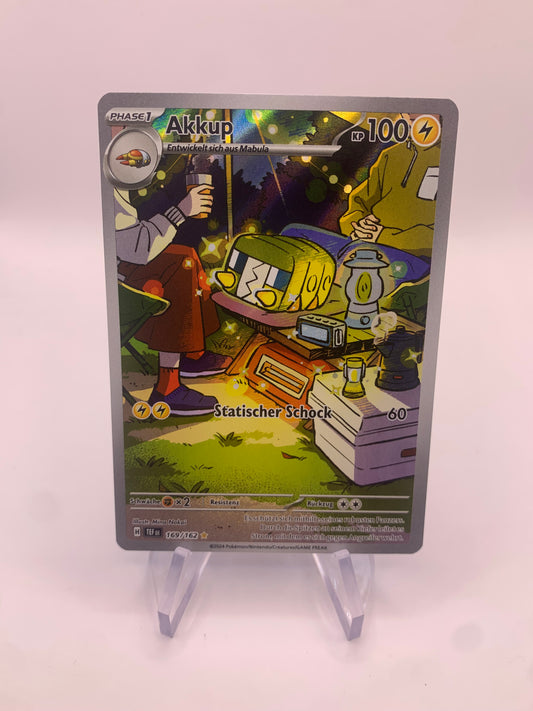 Pokemon Karte Art-Rare Akkup 169/162 Deutsch