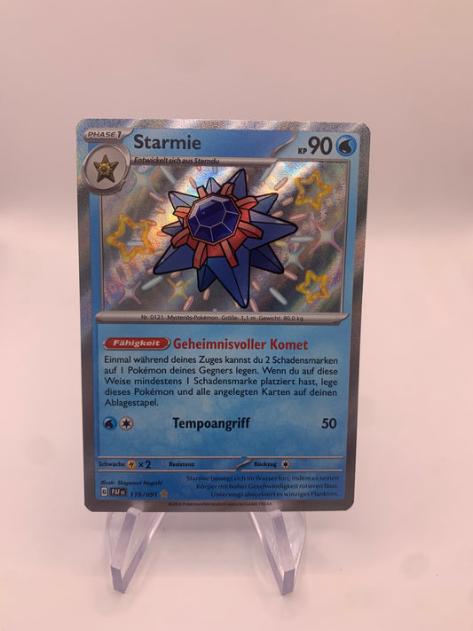 Pokemon Karte Shiny Starmie 119/91 Deutsch