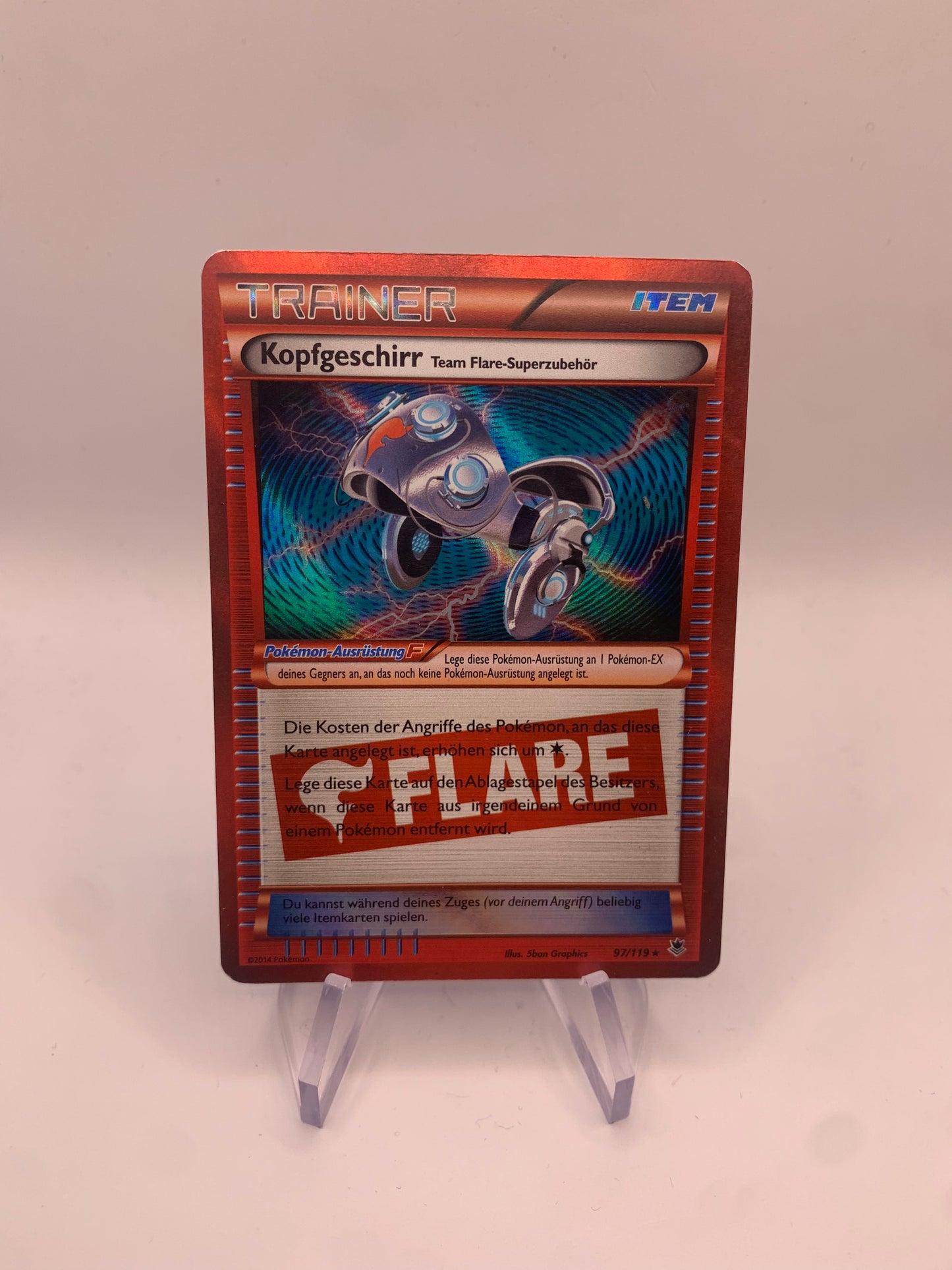 Pokemon Karte Trainer Flare Kopfgeschirr 97/119 Deutsch