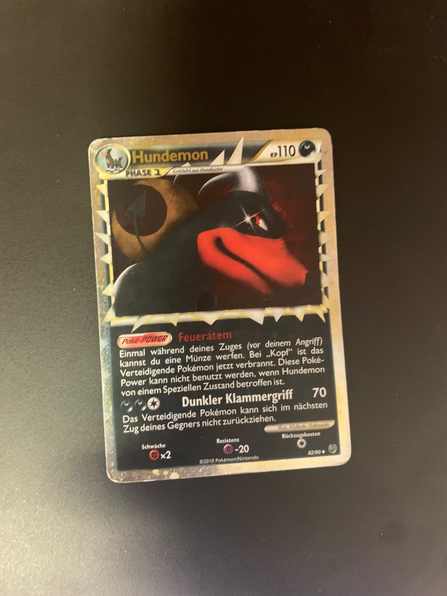 Pokemon Karte Prime Hundemon 82/90 Deutsch