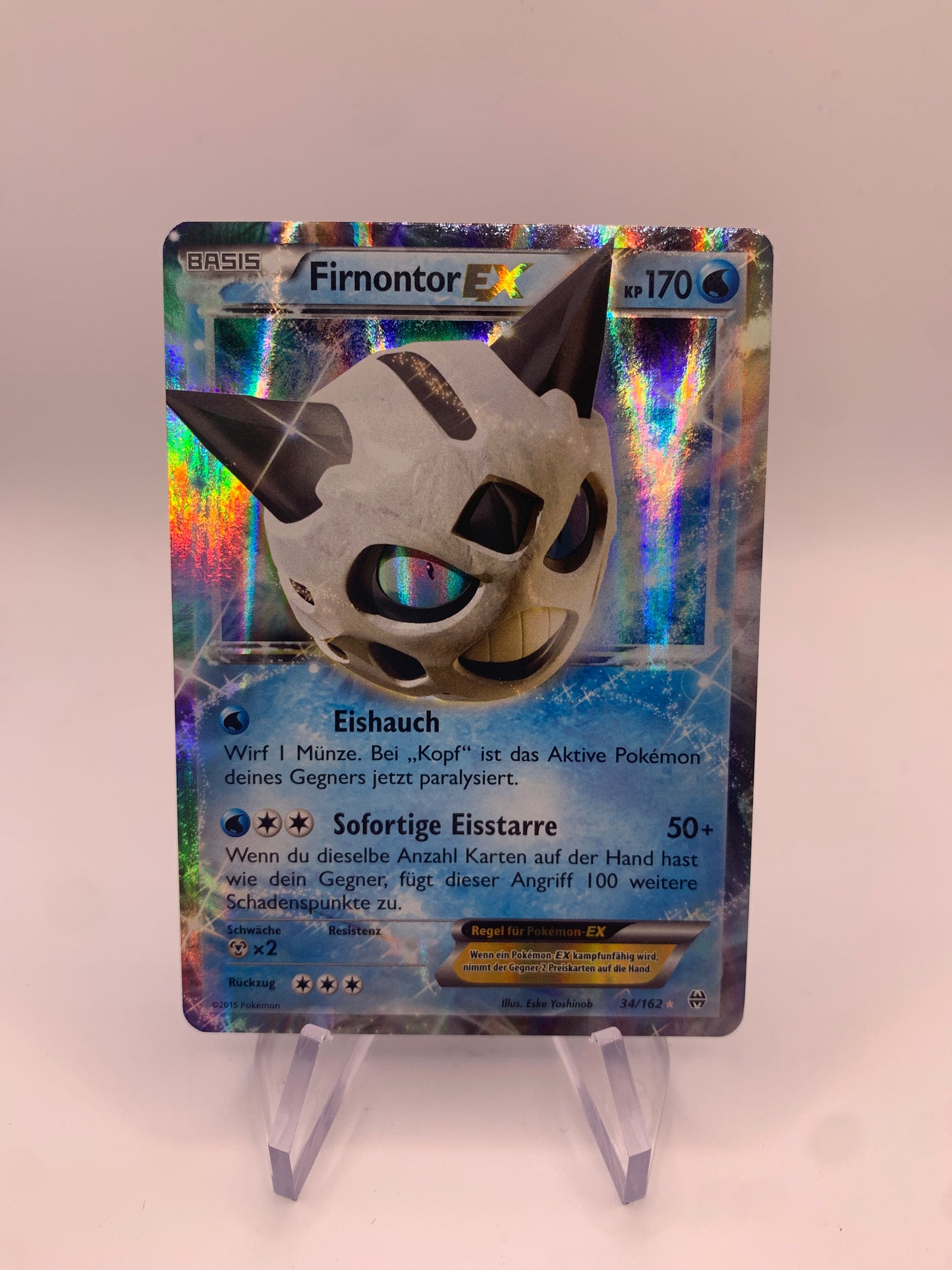 Pokemon Karte Ex Firnontor 34/162 Deutsch