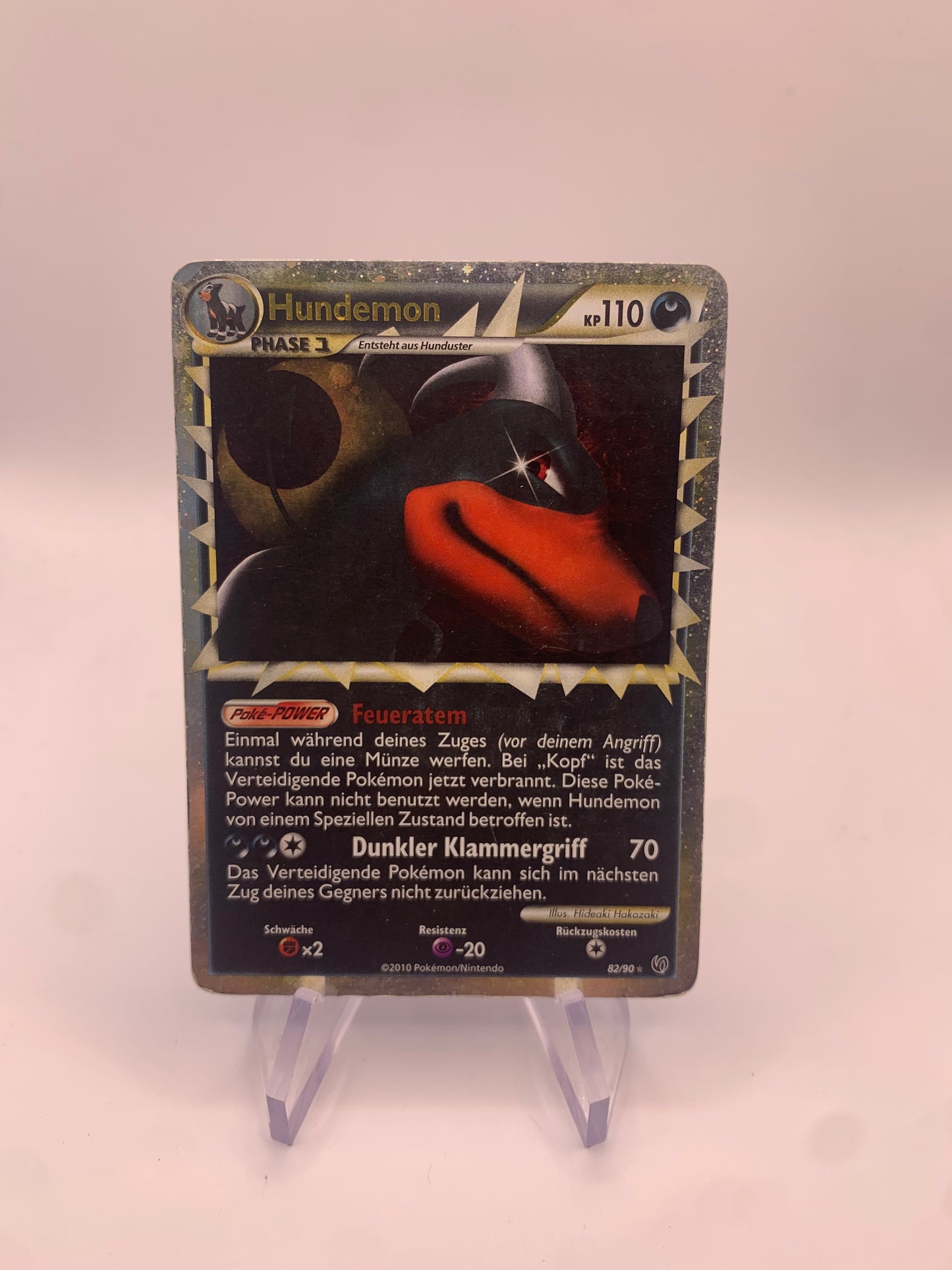 Pokemon Karte Prime Hundemon 82/90 Deutsch