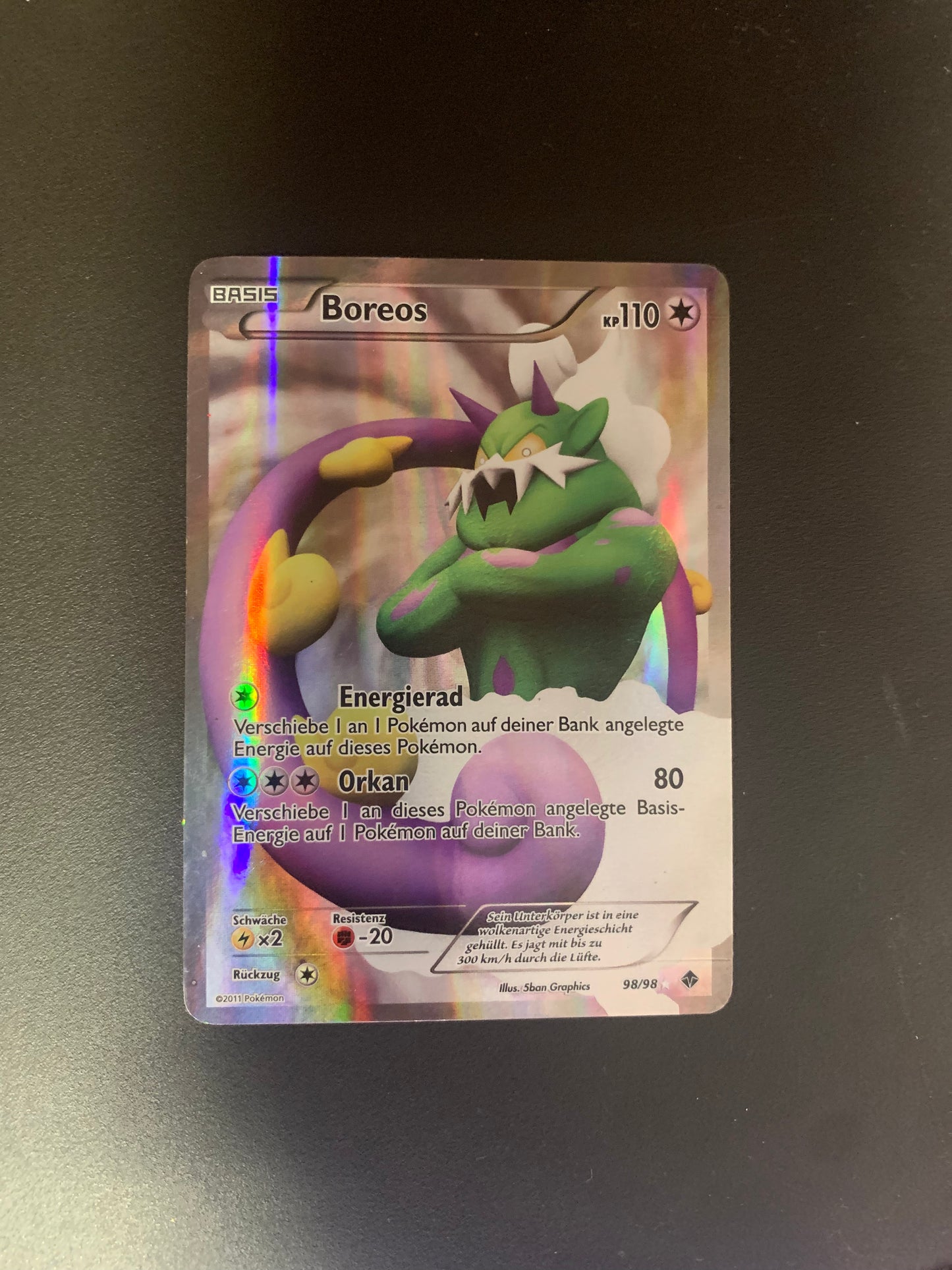 Pokemon Karte Fullart Boreos 98/98 Deutsch