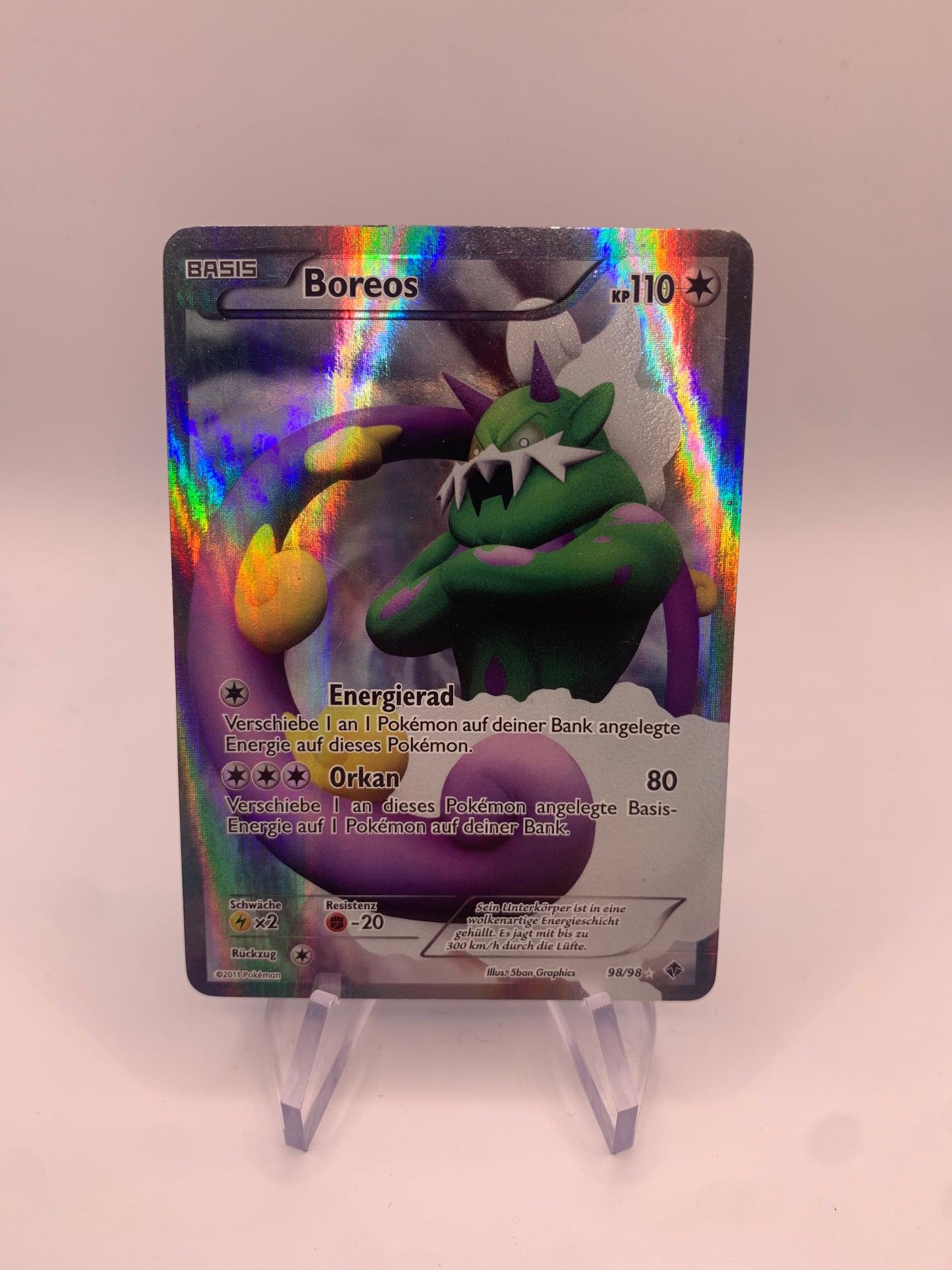 Pokemon Karte Fullart Boreos 98/98 Deutsch